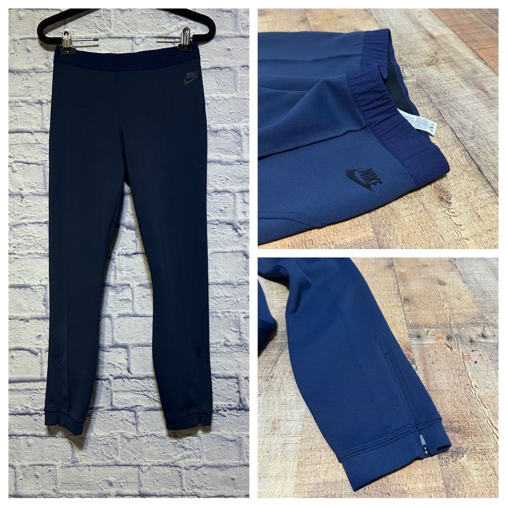 NIKE TECH NSW SPORTSWEAR BONDED LEGGING JOGGER PANTS NAVY SIZE S 865870-451
